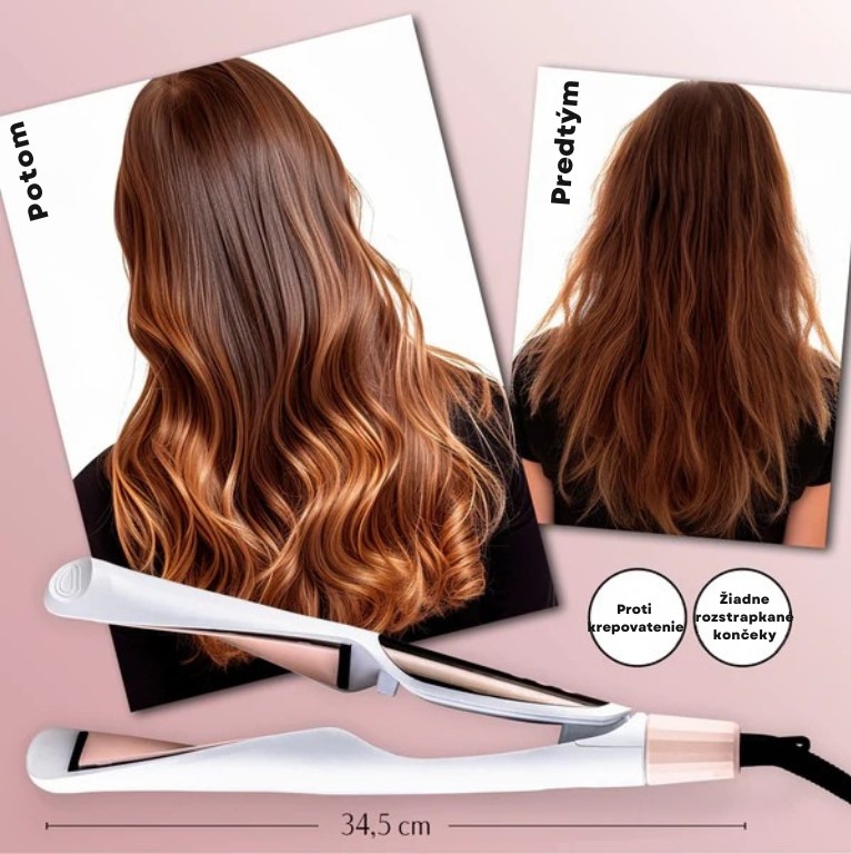 VITALmaxx Žehlička na vlasy  kulma s onduláciou Profi Hair-Styler 3v1 14976 (3)